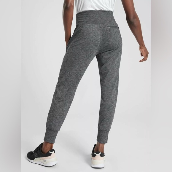 Athleta High Rise Venice Jogger, Space Dye Charcoal Gray,‎ Super Soft, sz Small - Picture 2 of 9